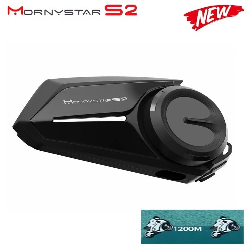 Universal Motorcycle Helmet Intercom Headset - Mornystar-Oreillette Bluetooth 5.1 pour moto, appareil