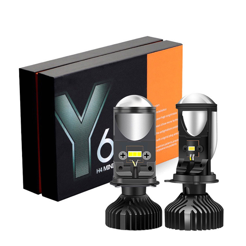 Universal Motorcycle Led Headlight Projector - Y6D lentille H4 phare LED 8000LM