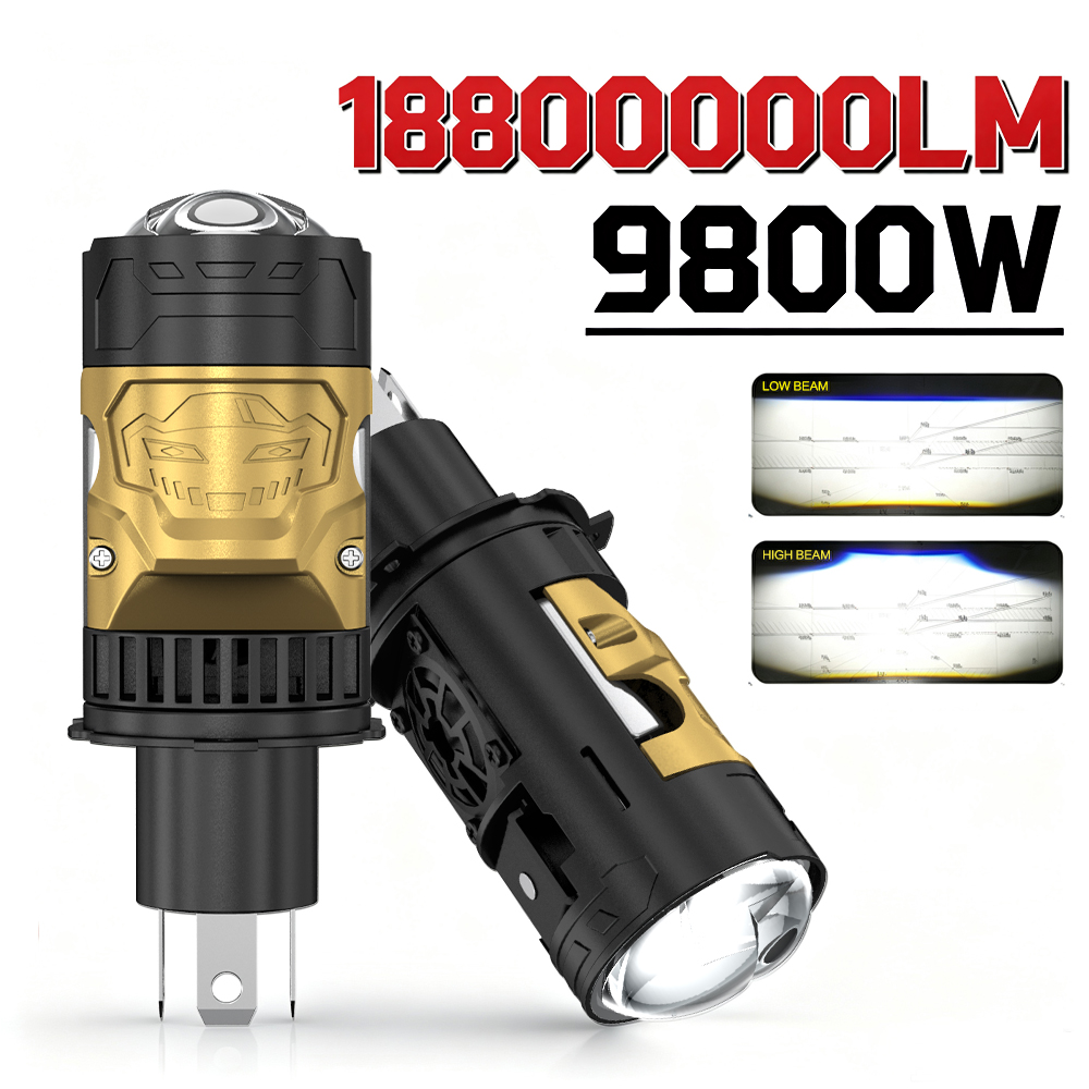 Universal Motorcycle Led Headlight Projector - Projecteur de phare LED H4 Canbus