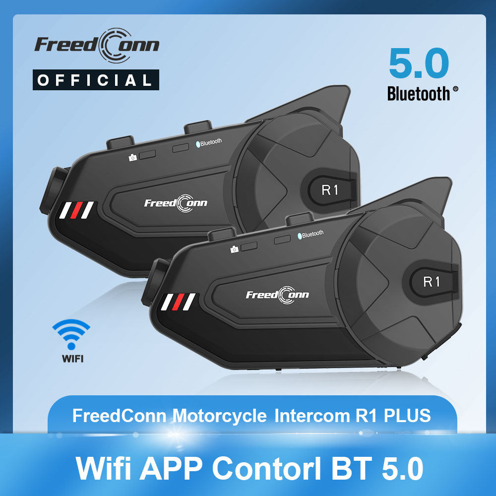 Universal Motorcycle Helmet Intercom Headset - Freedconn Bluetooth moto interphone 6 voies