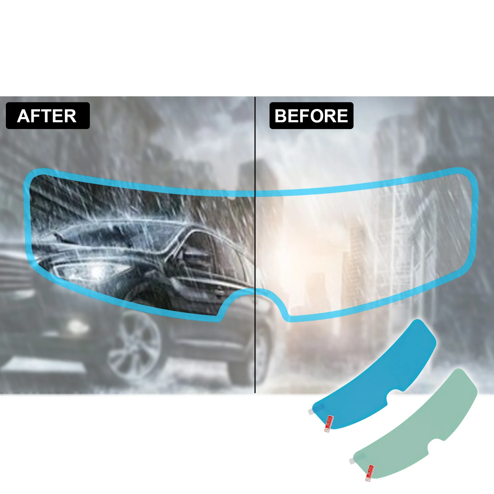 Motorcycle Helmets - Film transparent anti-buée et anti-pluie pour