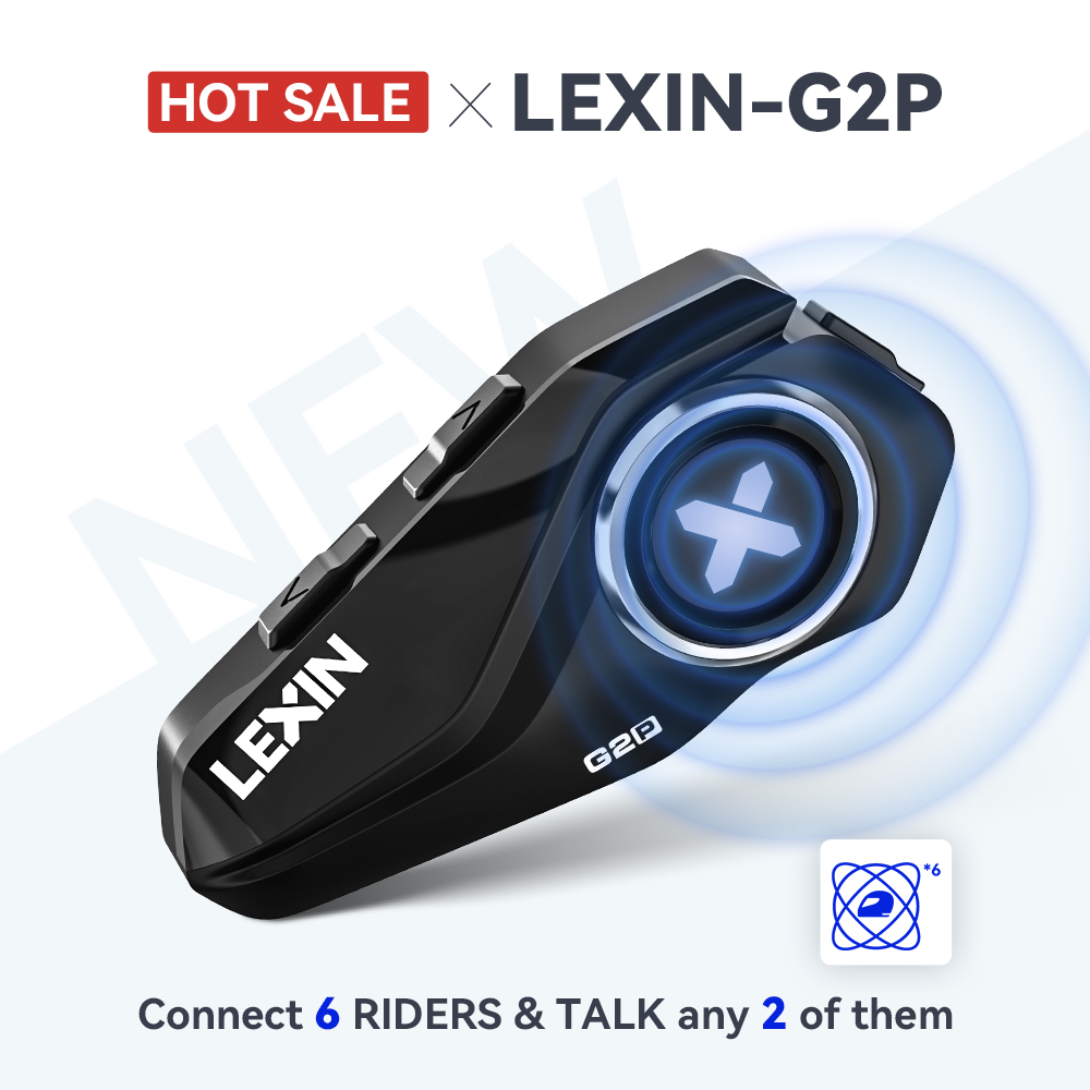 Universal Motorcycle Helmet Intercom Headset - Lexin G2P casque d'interphone moto casques
