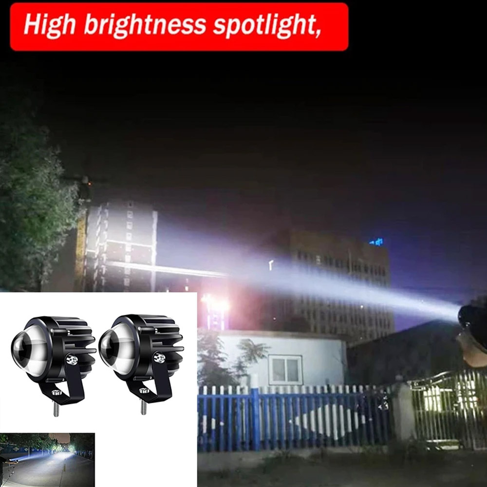 Projecteur de moto lumière Las - Universal Motorcycle Led Headlight Projector avis et prix