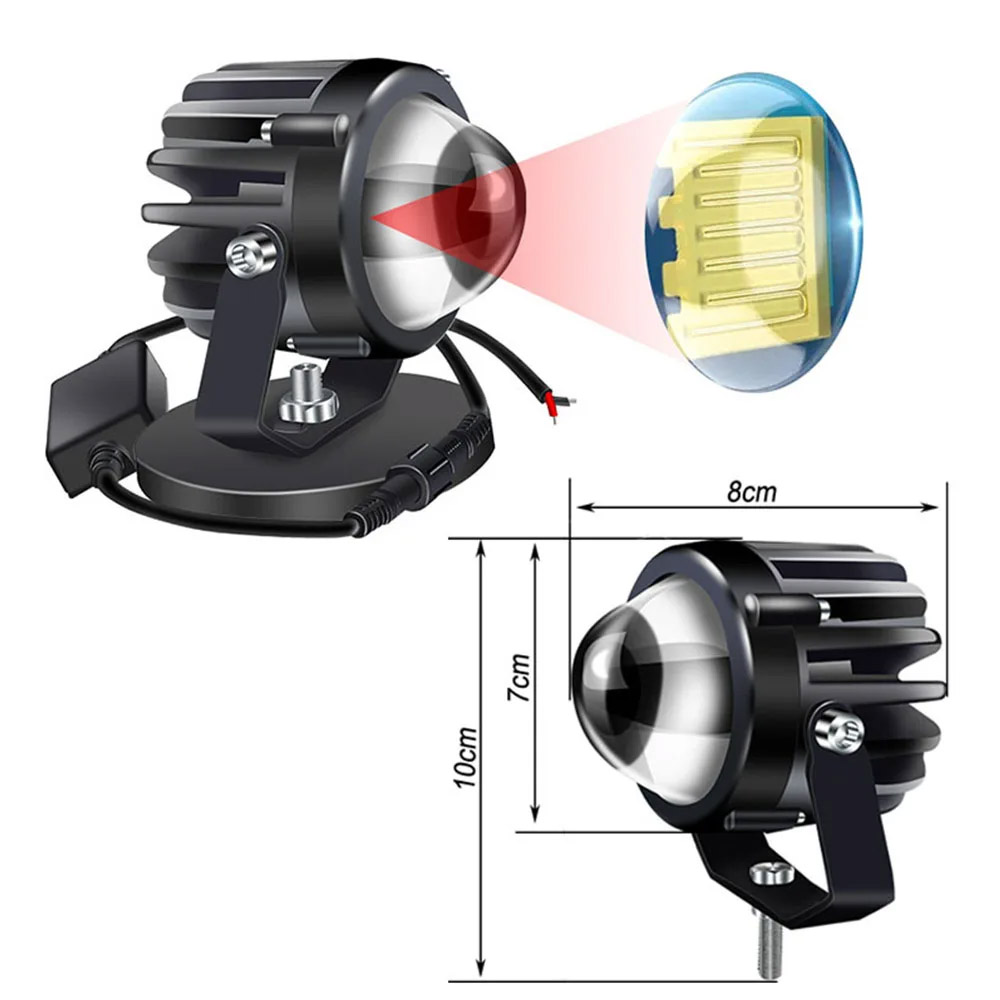 Projecteur de moto lumière Las - Universal Motorcycle Led Headlight Projector avis et prix