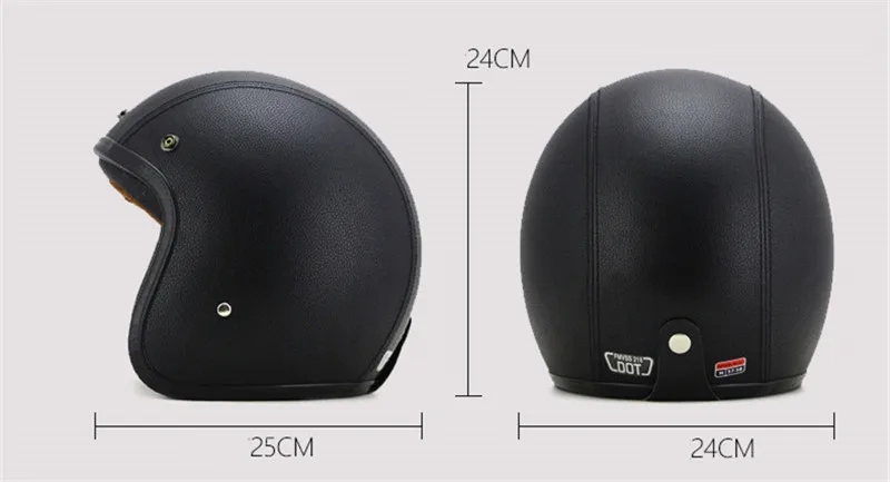 Casque de moto rétro Vintage c - Vintage Open Face Retro Helmet avis et prix
