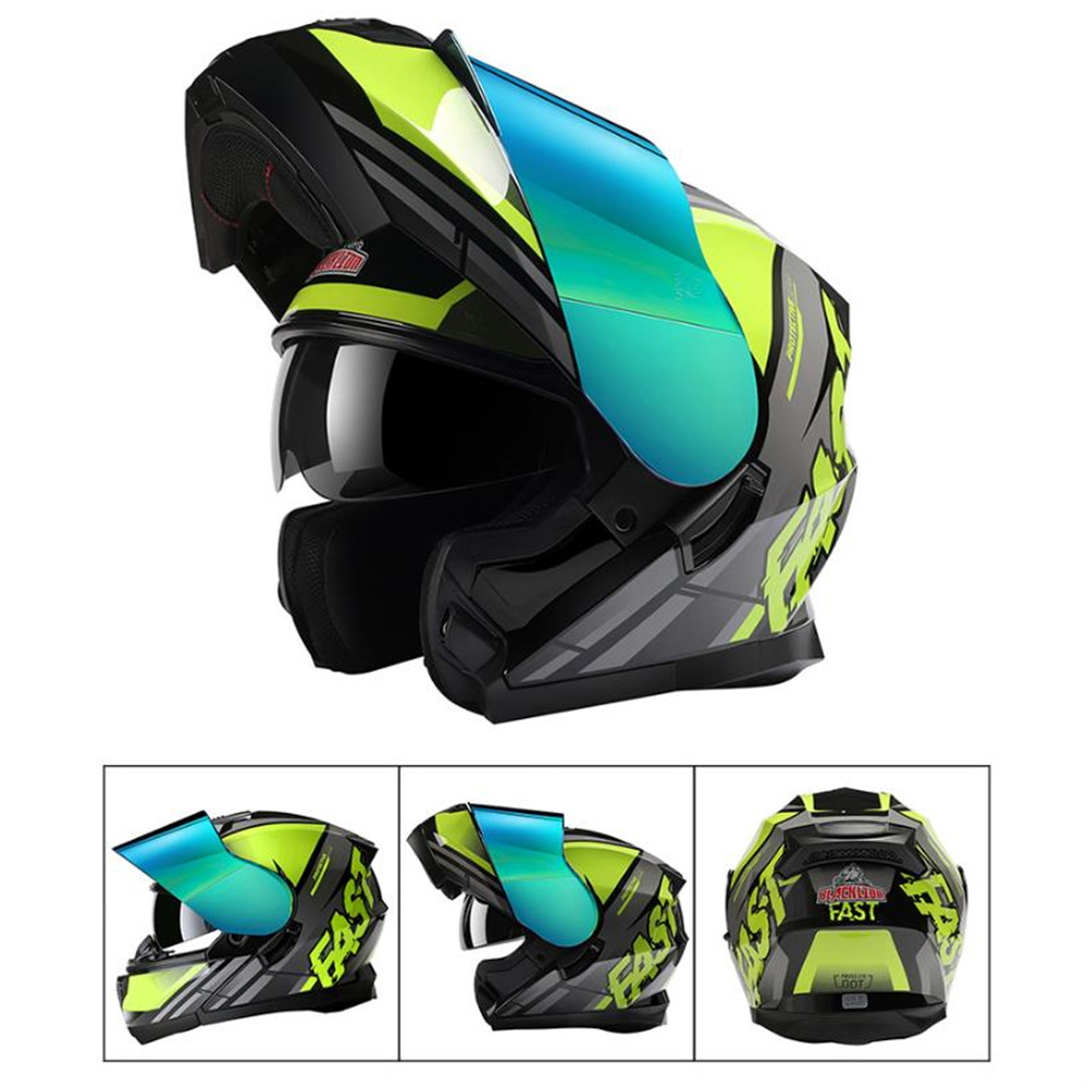 Casque intégral ADV pour Moto, - Dual Visor Motorcycle Racing Helmet avis et prix