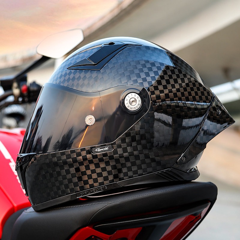 Casque de moto intégral en fib - Carbon Fiber Lightweight Motorcycle Helmet avis et prix