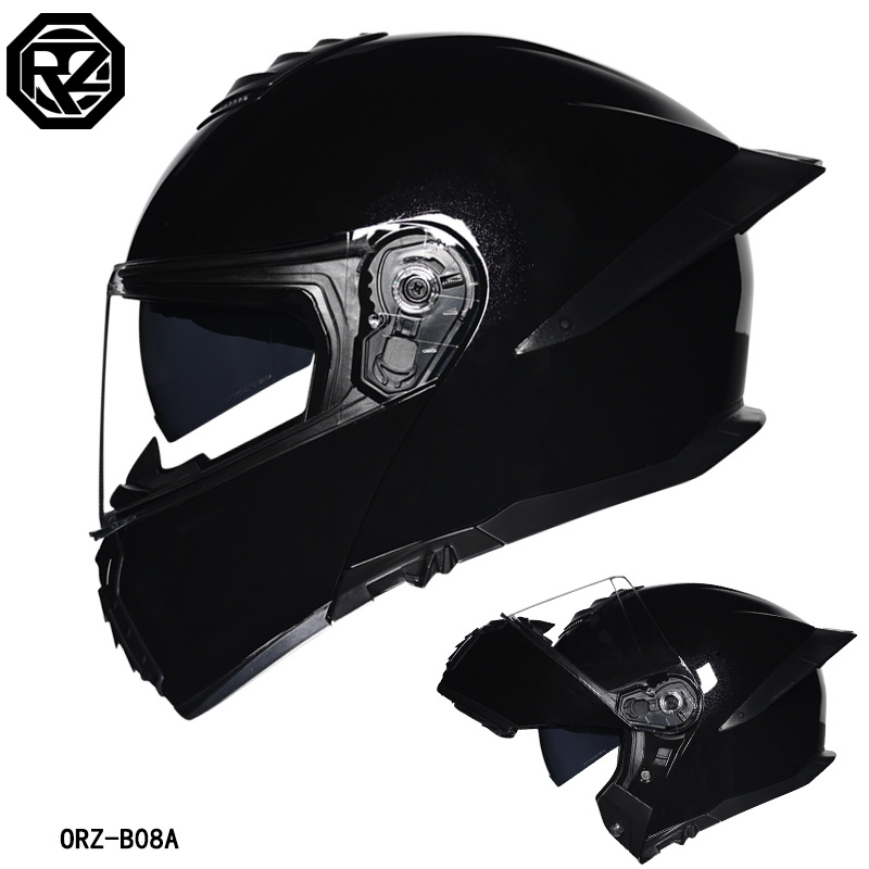 Casque de moto ORZ à double vi - Full Face Motorcycle Helmet With Bluetooth avis et prix