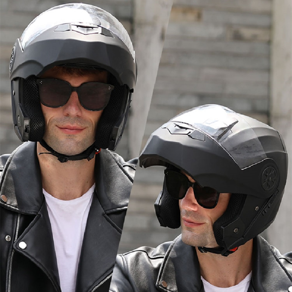 Casque de moto modulaire à Dou - Modular Flip Up Motorcycle Helmet Dot Approved avis et prix