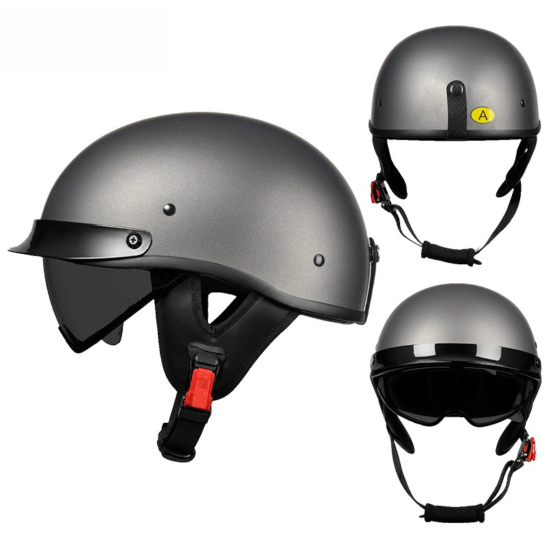 Casque de moto vintage à face  - Vintage Open Face Retro Helmet avis et prix