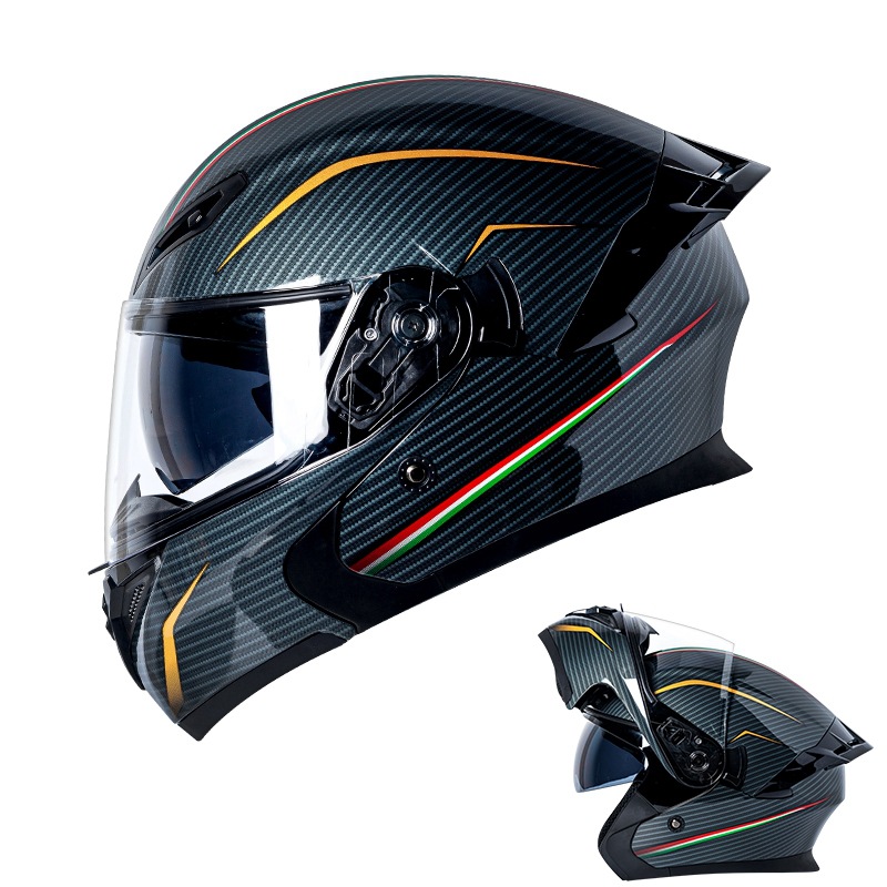 Casque de moto modulaire certi - Dual Visor Motorcycle Racing Helmet avis et prix