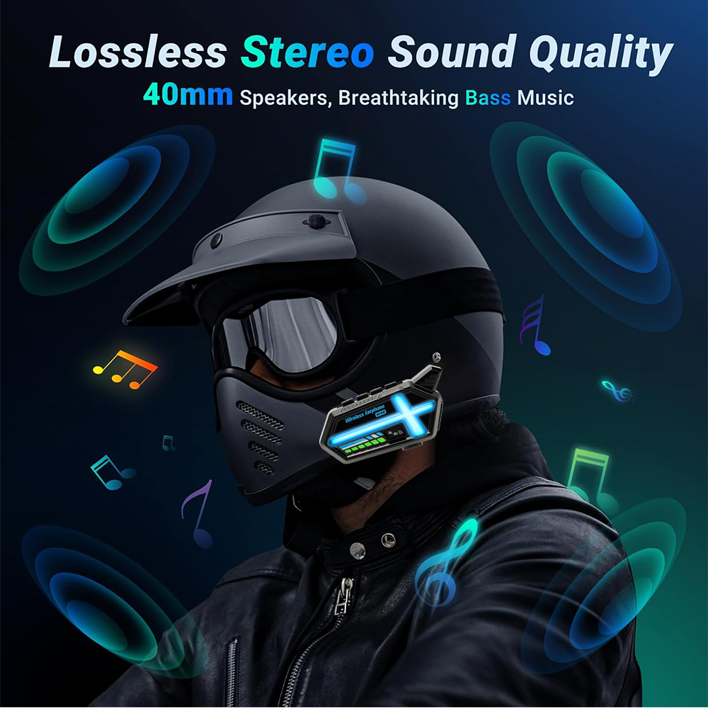 KEBIDUMEI BT26 casque casque h - Universal Motorcycle Helmet Intercom Headset avis et prix