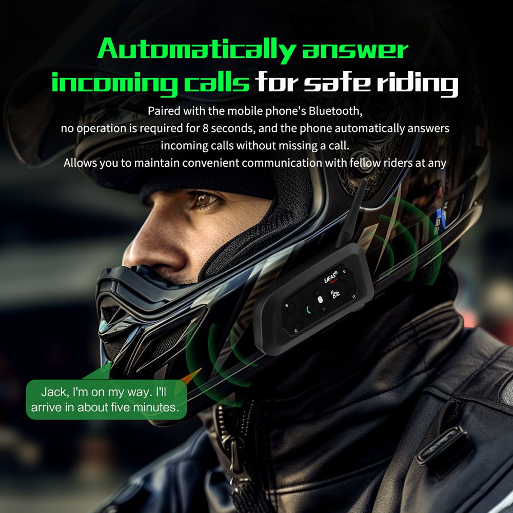 EJEAS V6 PRO + Interphone pour - Universal Motorcycle Helmet Intercom Headset avis et prix