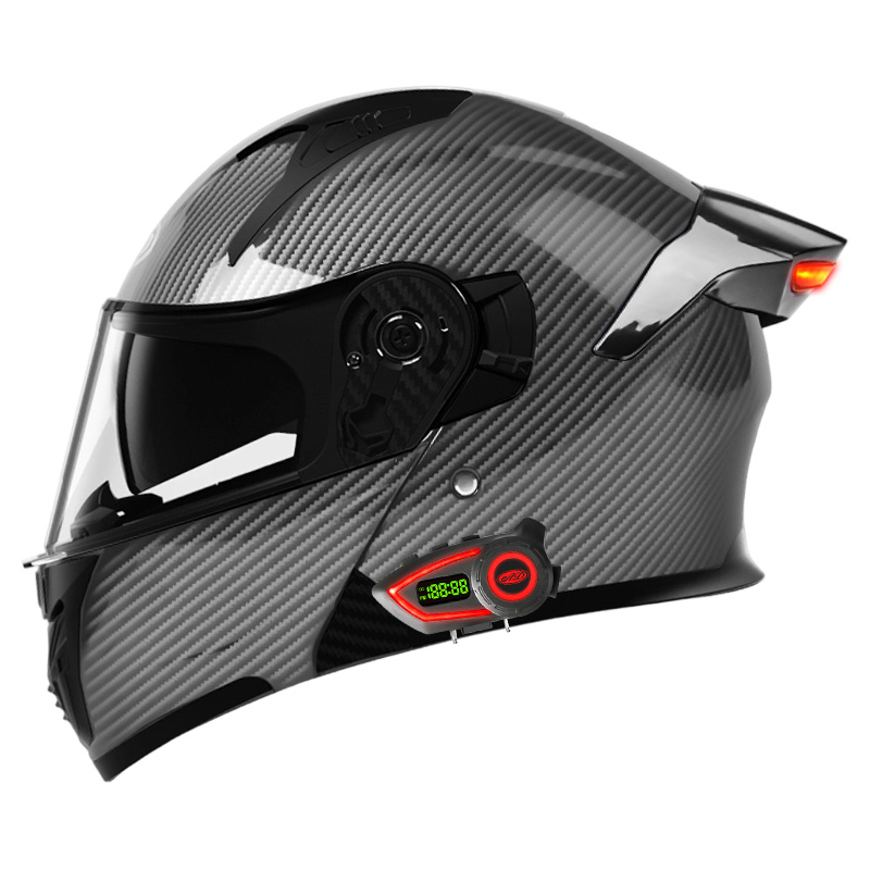 Casques de moto en matériau AB - Full Face Motorcycle Helmet With Bluetooth avis et prix