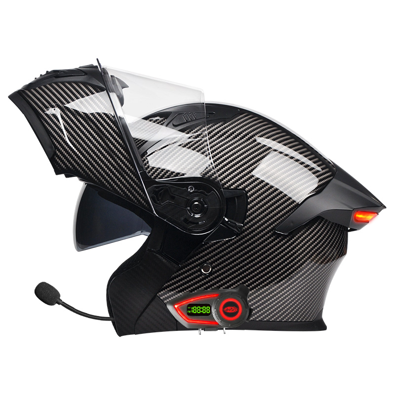 Casques de moto en matériau AB - Full Face Motorcycle Helmet With Bluetooth avis et prix