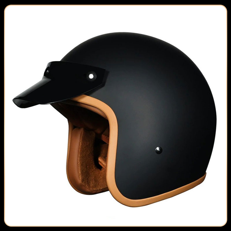Casque de moto/scooter rétro v - Vintage Open Face Retro Helmet avis et prix