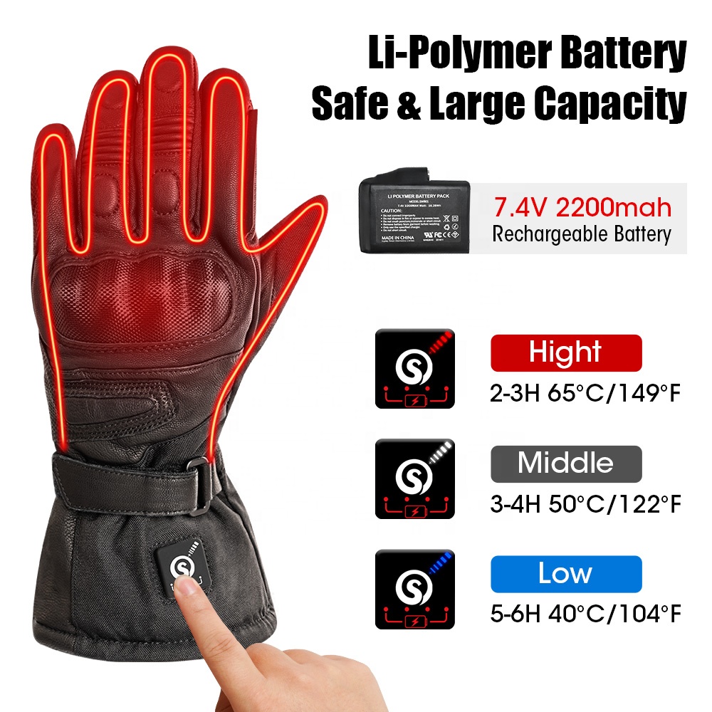 Gants de course chauffants éle - Riding Gear avis et prix