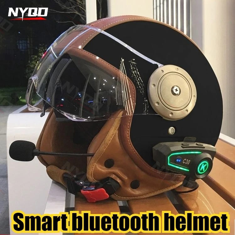 Casque de moto électrique inte - Full Face Motorcycle Helmet With Bluetooth avis et prix